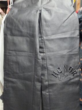 Honor The Gift Black Women's Straight-Leg Pants with Embroidered Logo